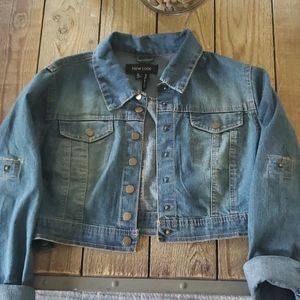 Cropped Denim Jacket Medium